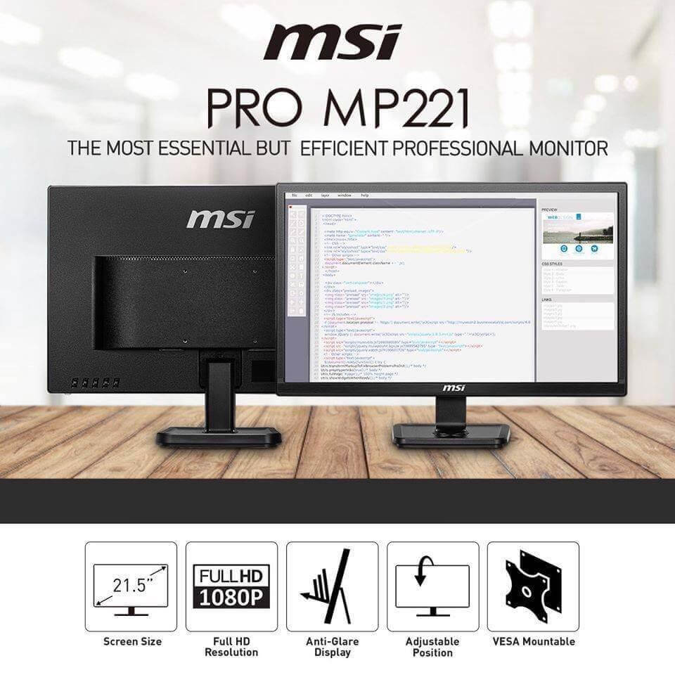 Các dòng màn hình của MSI